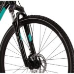 Kross Evado 5.0 naisten hybridi polkupyörässä on laadukkaat Suntour ja Shimano osat!