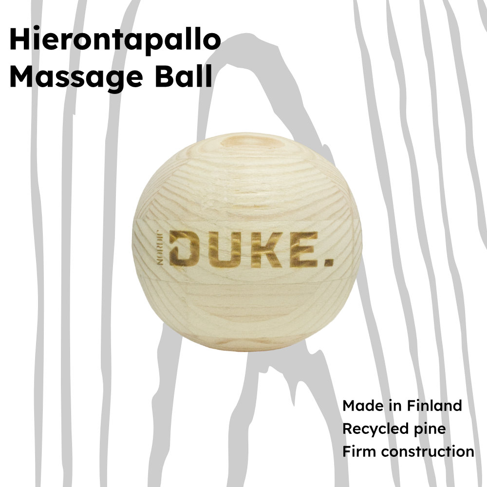 Nordic Duke® Wood Faskiapallo Mänty Nordic Duke® Wood Faskiapallo Mänty on valmistetu Suomessa käsityönä.