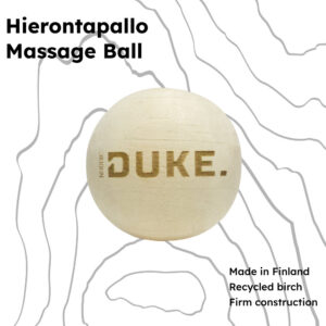 Nordic Duke® Wood Faskiapallo Koivu on 100% kotimainen hierontapallo!